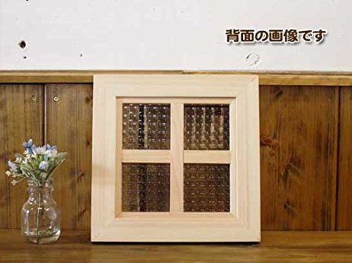 Amazon.co.jp: ガラスフレーム FIX窓 室内窓 カフェ窓 木製ひのき